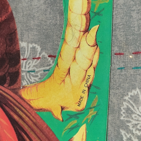 Vintage | 90s Large Honeycomb Turkey Paper Party Decoration | Thanksgiving Fall - Picture 11 of 12